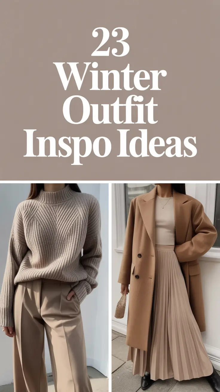 Winter Outfit Inspo Ideas 2025 / 2026: Street Style & Casual Chic Looks