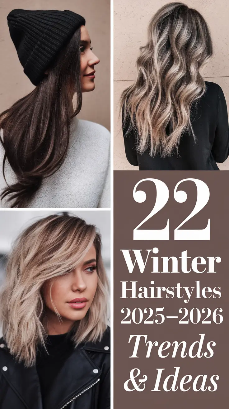 Winter Hairstyles 2025–2026 Trends & Ideas: Cute, Easy & Elegant Looks