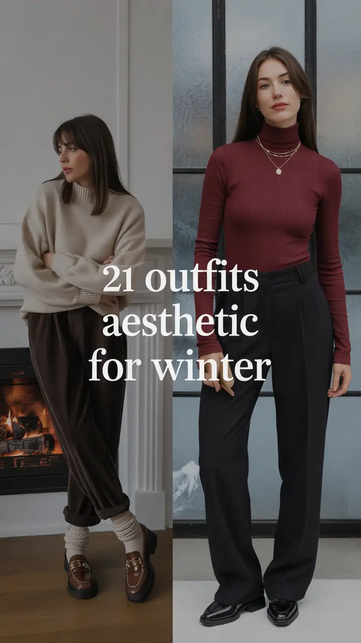 Outfits Aesthetic for Winter 2025 – 2026: Classy, Cozy & Cute Looks