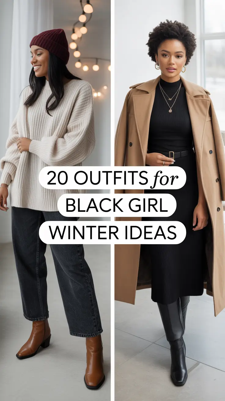 Outfits for Black Girl Winter Ideas 2025 / 2026: Stylish Looks for Cold Days