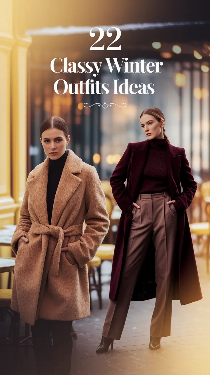 Classy Winter Outfits Ideas 2025 – 2026: Chic, Dressy & Casual Looks for Women