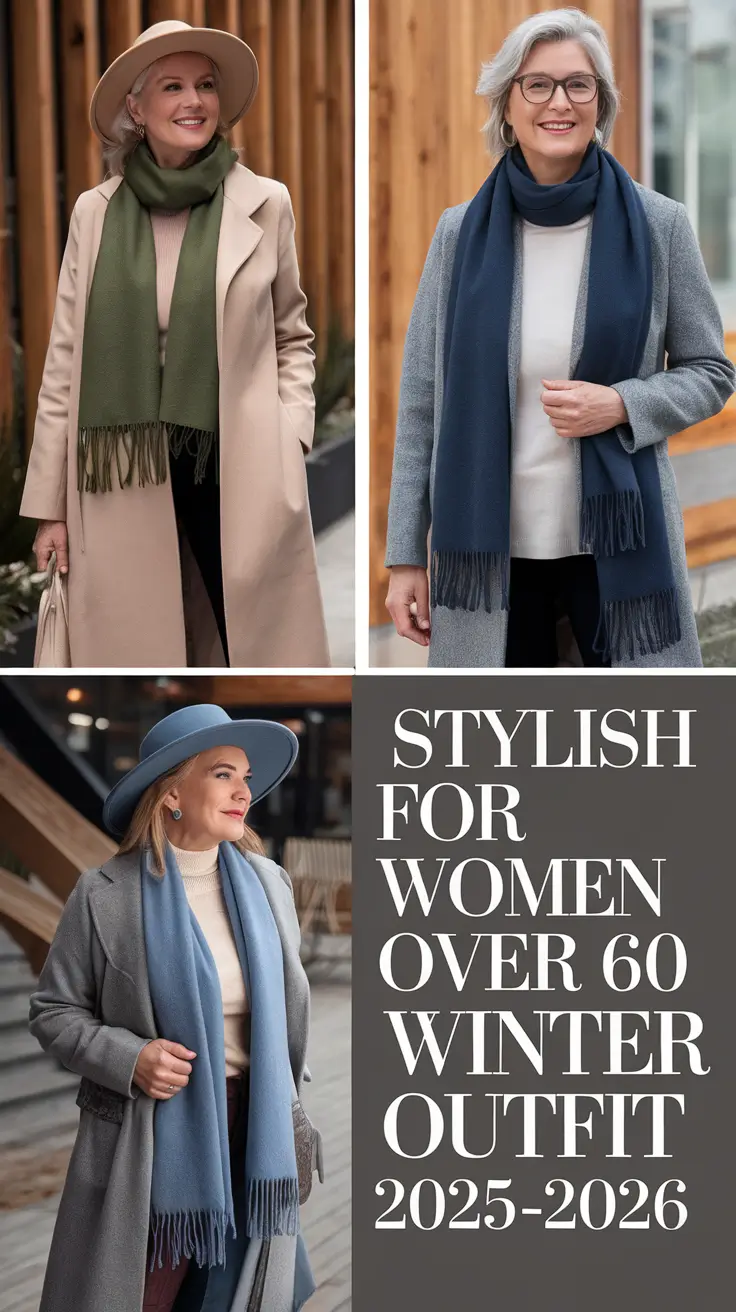 Stylish for Women Over 60 Winter Outfit 2025–2026: Fresh Casual Ideas for Every Occasion