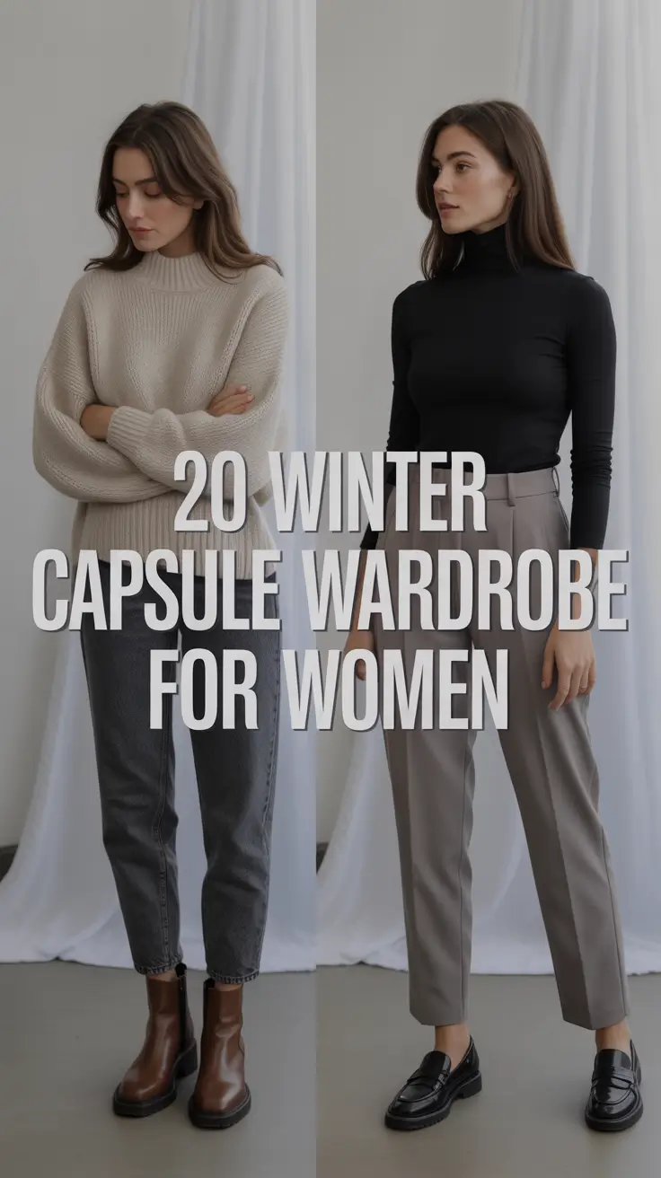 Winter Capsule Wardrobe for Women 2025 – 2026: Chic Outfits for Travel and Work Office Wear
