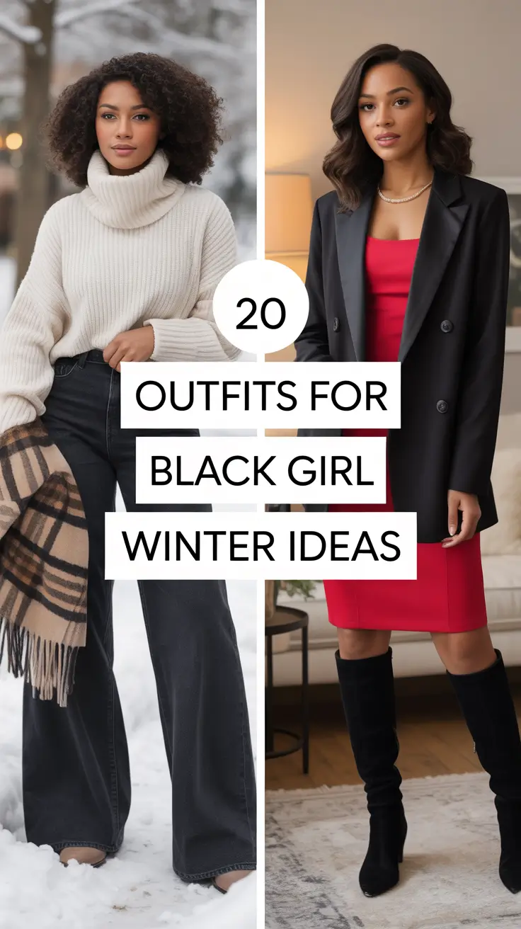 Outfits for Black Girl Winter Ideas 2025 / 2026: Stylish Looks for Cold Days