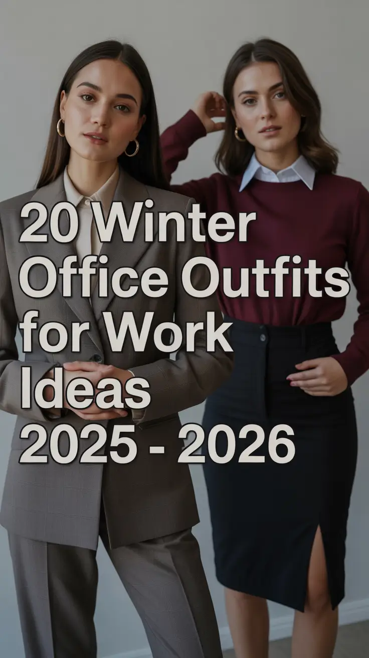 Winter Office Outfits for Work Ideas 2025 – 2026: Classy, Chic & Cozy Inspo for Women