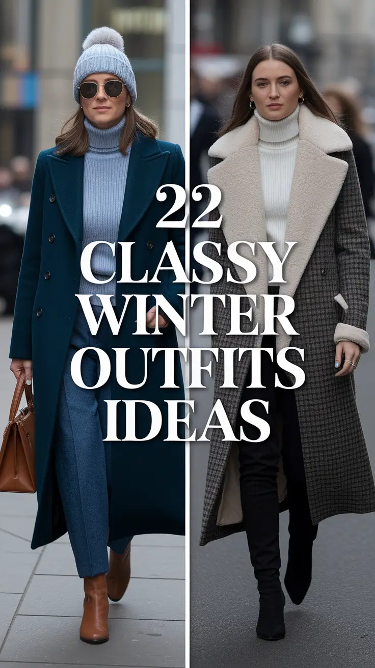 Classy Winter Outfits Ideas 2025 – 2026: Chic, Dressy & Casual Looks for Women