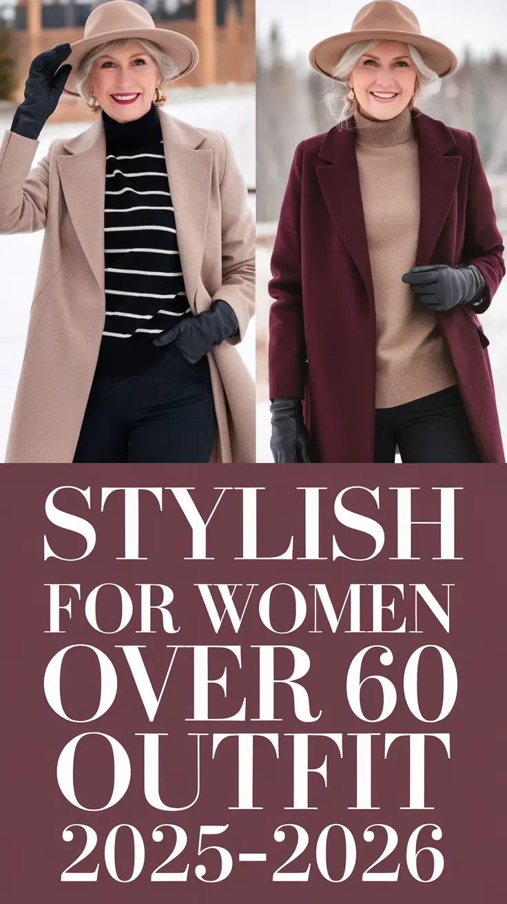 Stylish for Women Over 60 Winter Outfit 2025–2026: Fresh Casual Ideas for Every Occasion