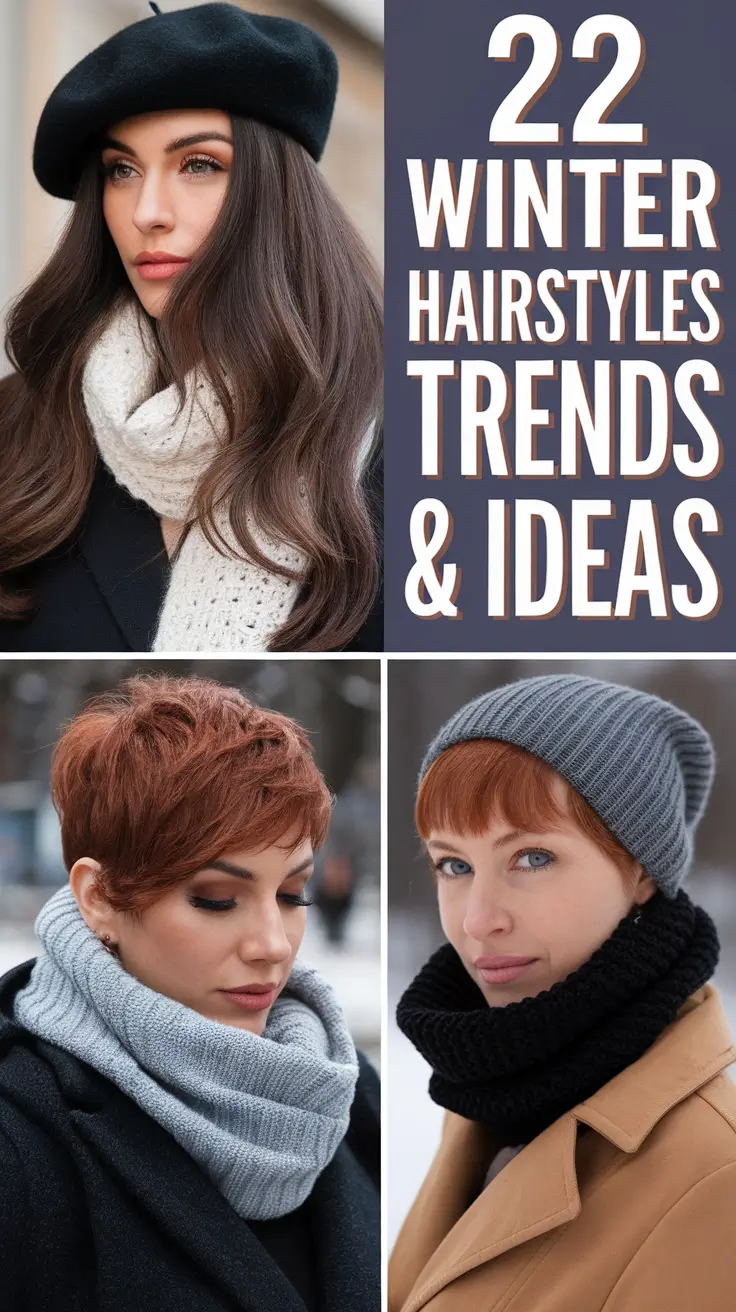 Winter Hairstyles 2025–2026 Trends & Ideas: Cute, Easy & Elegant Looks