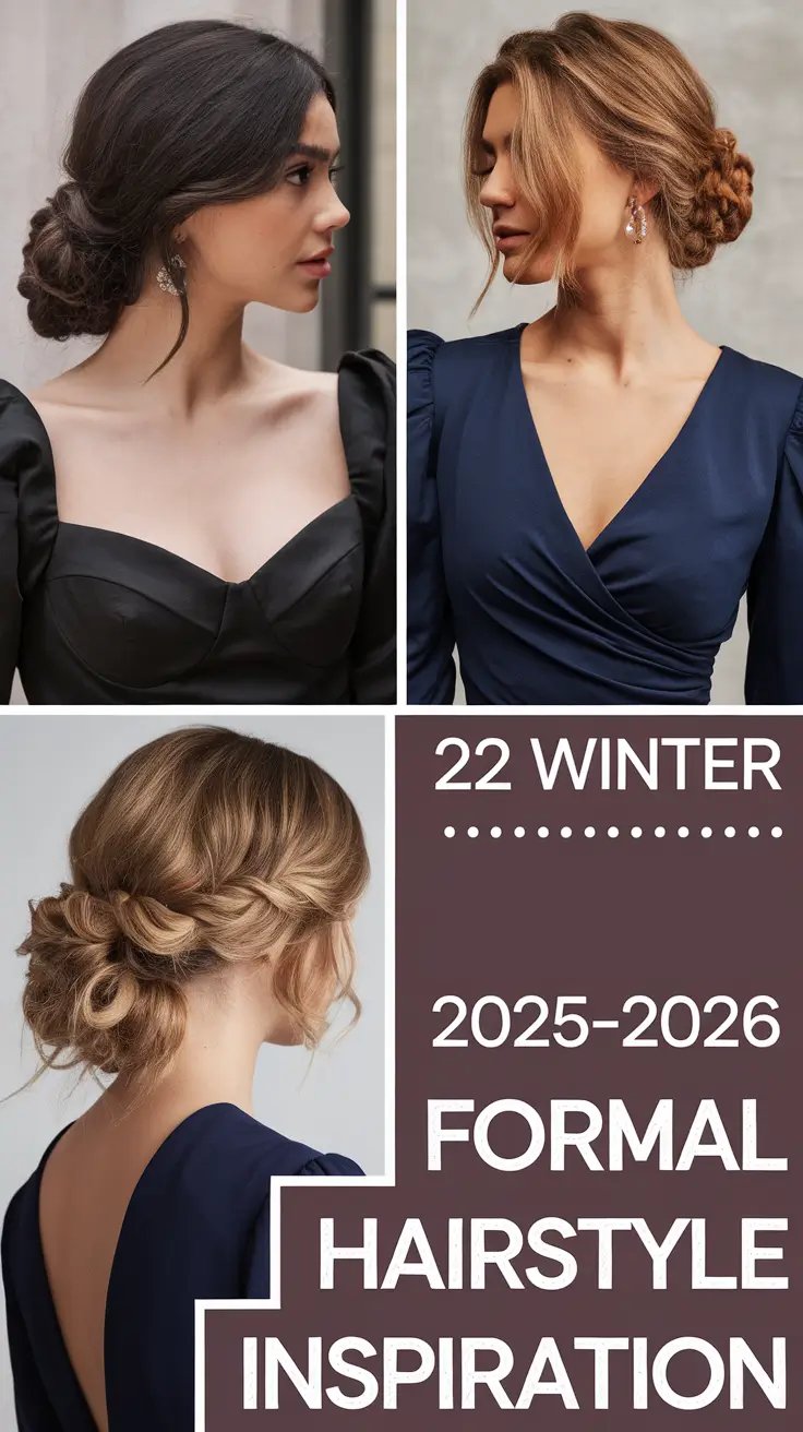 Winter 2025–2026 Formal Hairstyle Inspiration: Cute, Easy & Elegant Looks for Every Hair Length