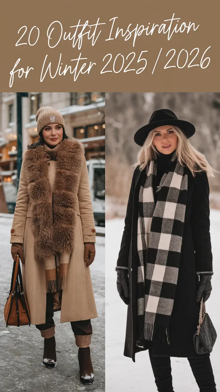 Outfit Inspiration for Winter 2025 / 2026: Street Style & Elegant Looks for Women
