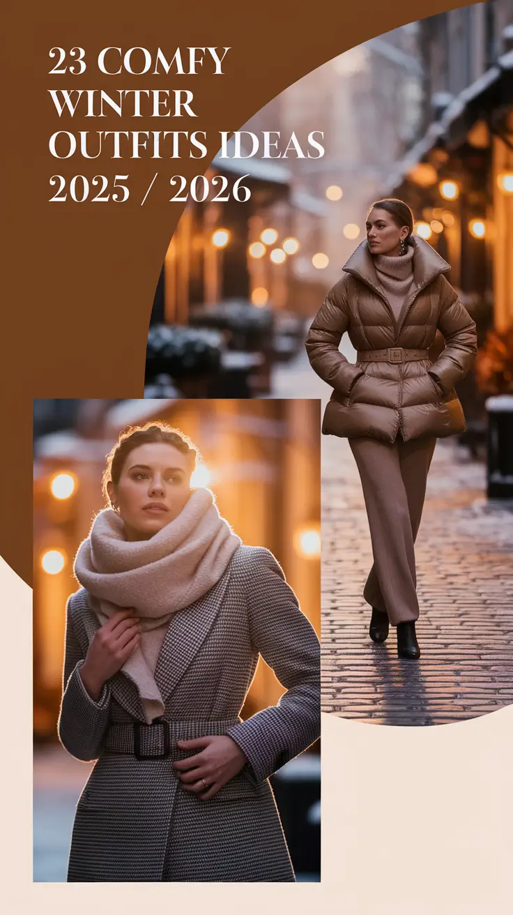Comfy Winter Outfits Ideas 2025 / 2026: Cozy, Cute & Casual Lazy Days Inspo