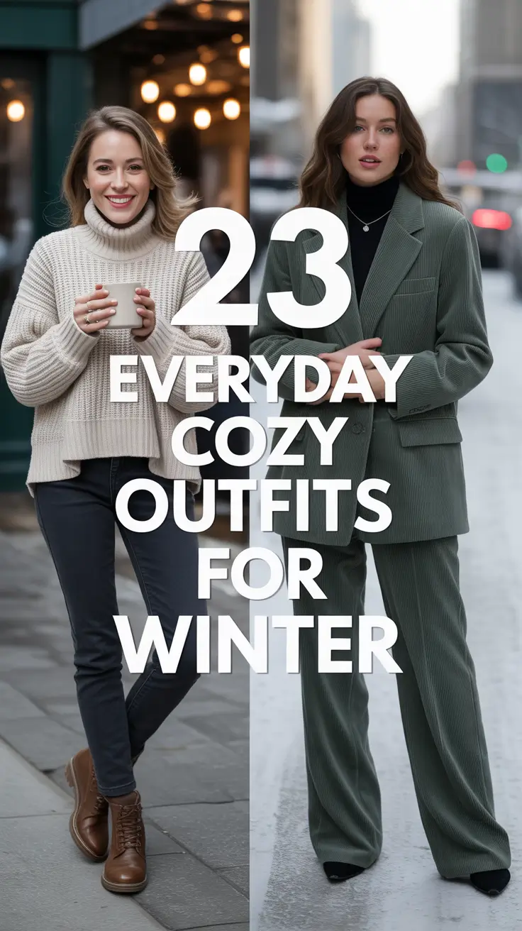 Everyday Cozy Outfits for Winter 2025 / 2026 – Cute & Comfy Ideas with Coats