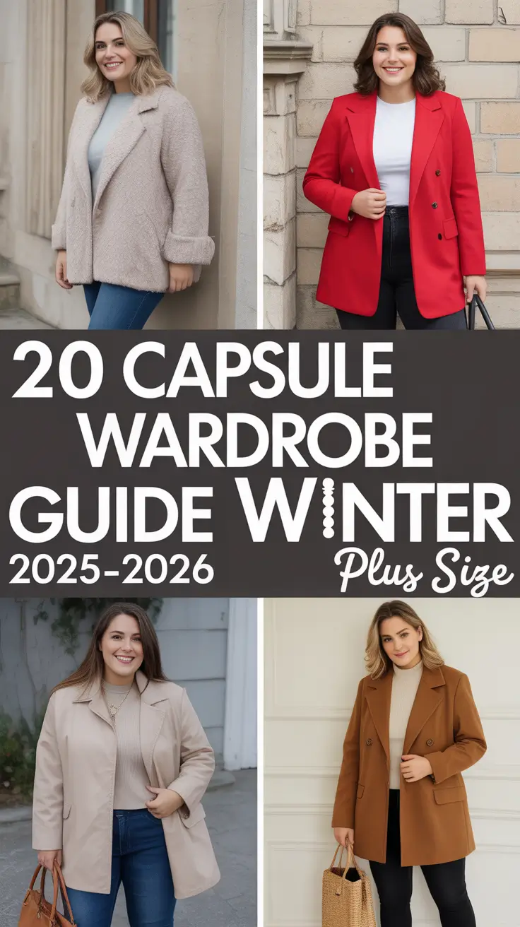 Capsule Wardrobe Guide Winter 2025–2026 Plus Size: Minimalist Essentials for Effortless Style