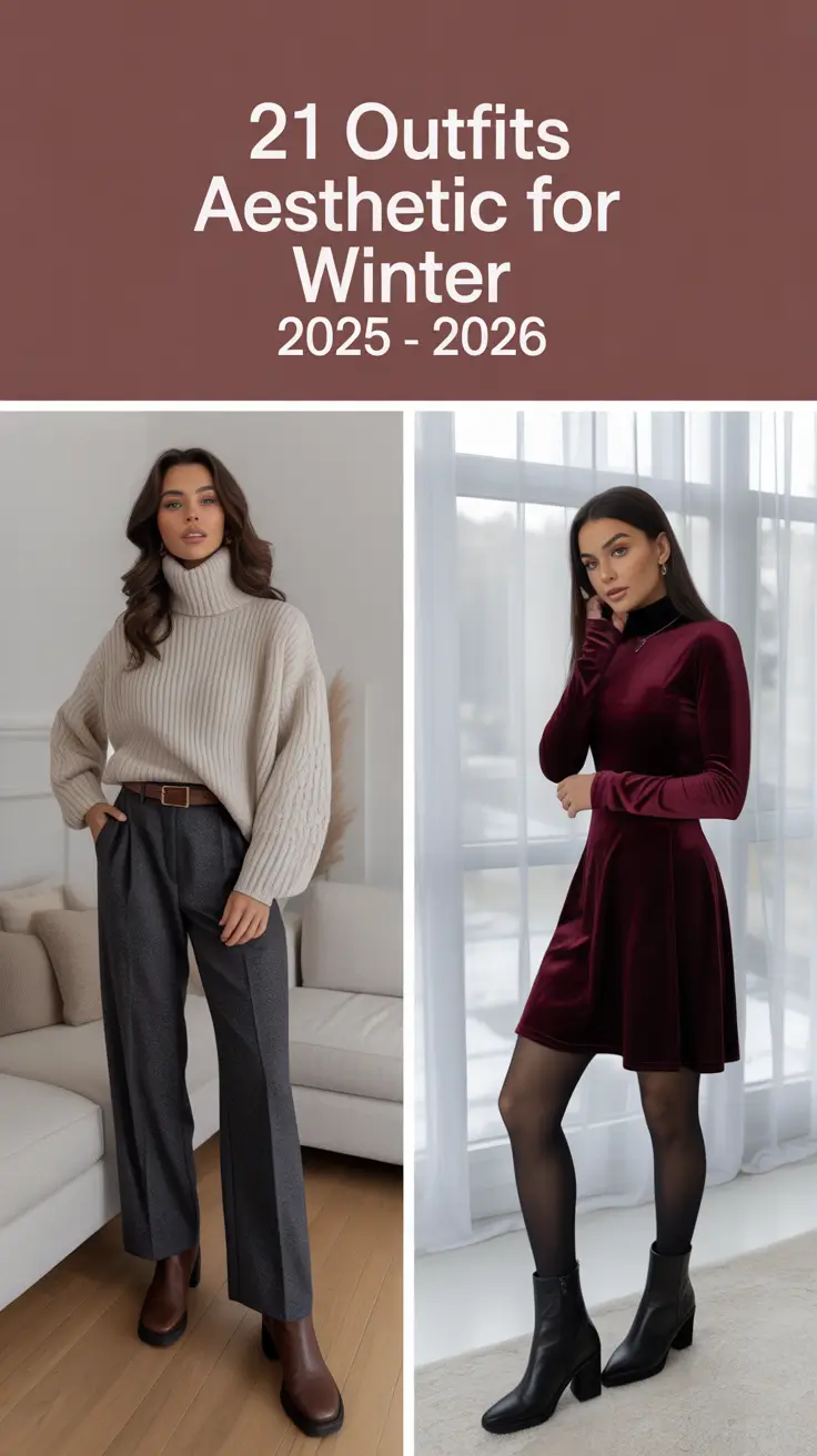 Outfits Aesthetic for Winter 2025 – 2026: Classy, Cozy & Cute Looks