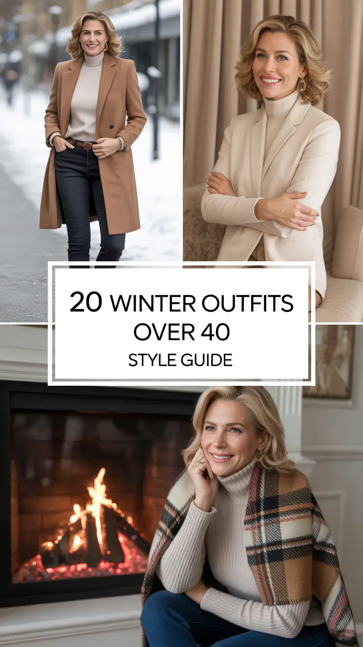 Winter Outfits Over 40 Style Guide 2025 – 2026: Classy & Comfy Inspiration