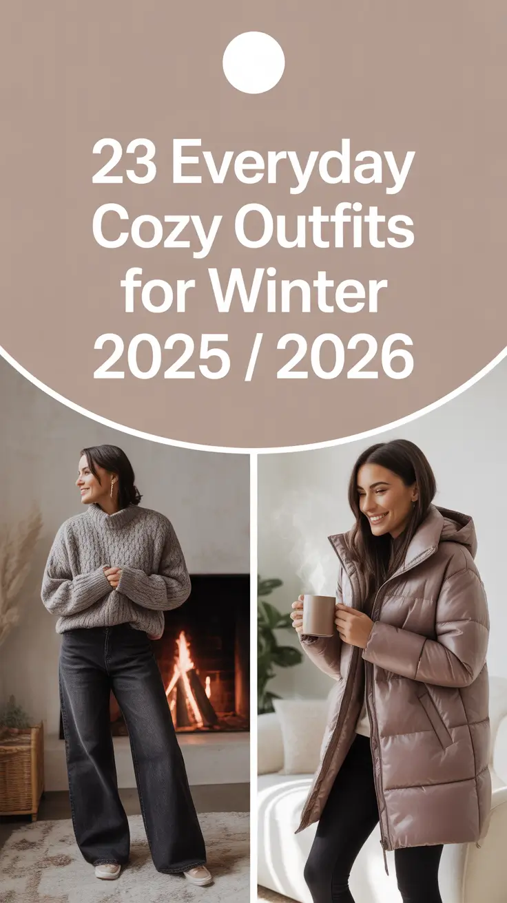 Everyday Cozy Outfits for Winter 2025 / 2026 – Cute & Comfy Ideas with Coats