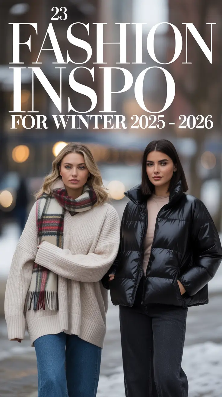 Fashion Inspo for Winter 2025 – 2026: Classy & Casual Outfits for Women