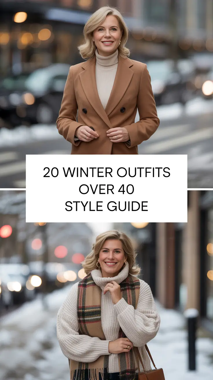 Winter Outfits Over 40 Style Guide 2025 – 2026: Classy & Comfy Inspiration