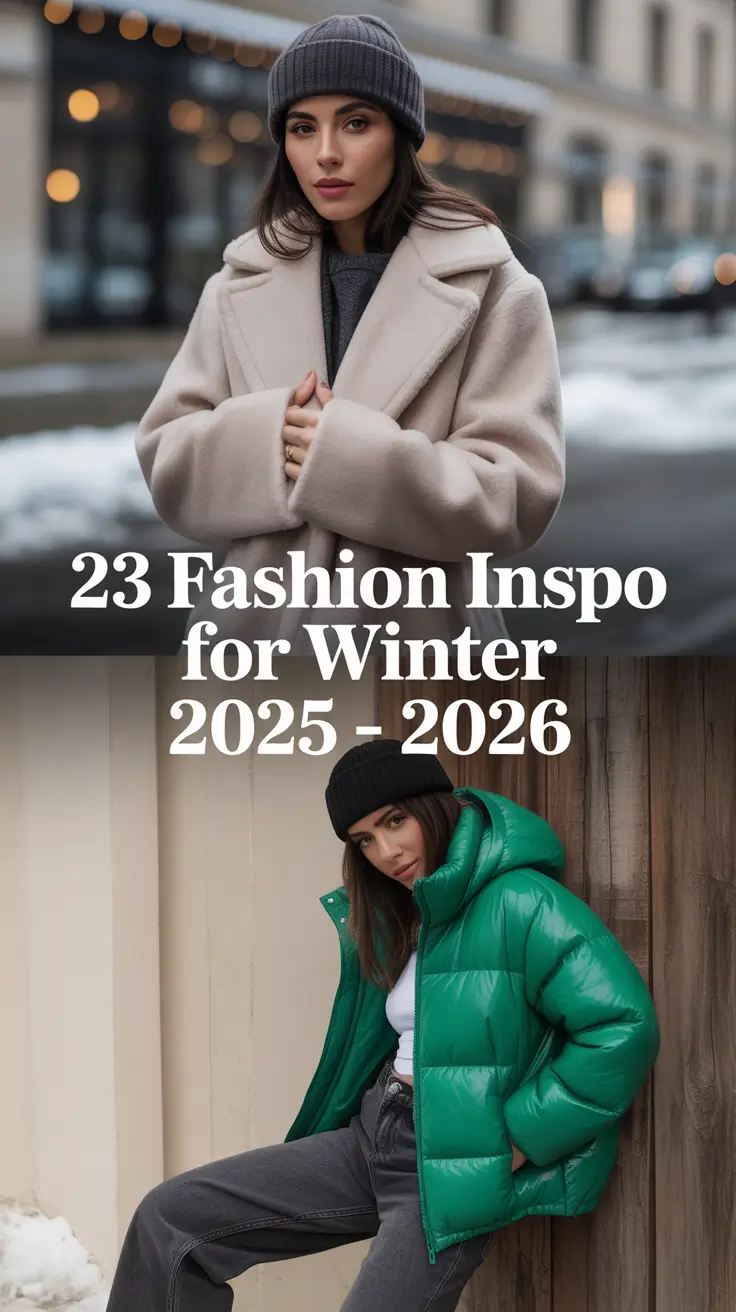 Fashion Inspo for Winter 2025 – 2026: Classy & Casual Outfits for Women