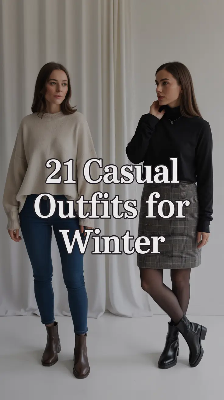 Casual Outfits for Winter 2025–2026: Chic and Comfy Style Ideas for Women