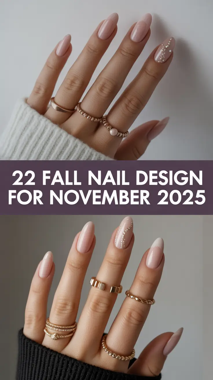 Fall Nail design for November 2025: Trendy Almond, Short French & Bold Seasonal Ideas