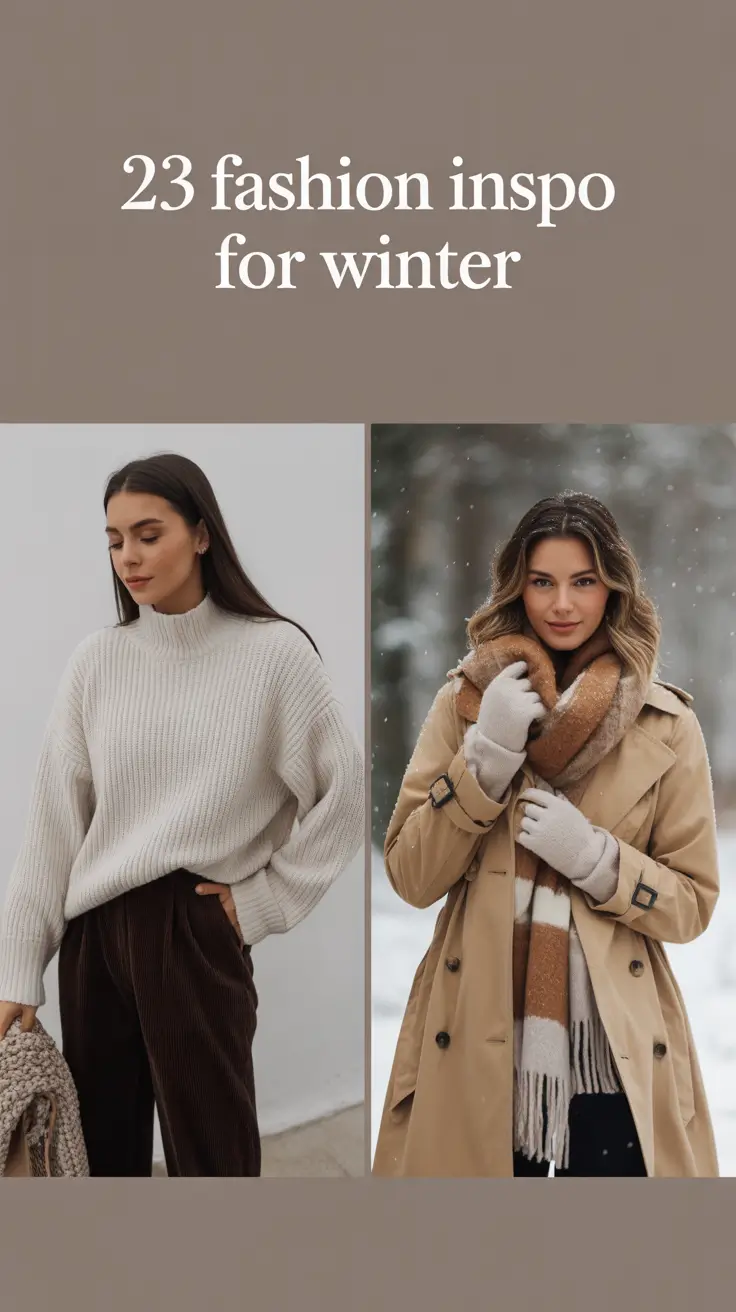 Fashion Inspo for Winter 2025 – 2026: Classy & Casual Outfits for Women