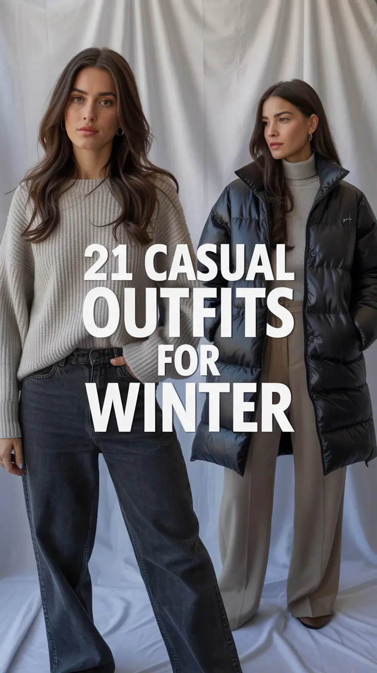 Casual Outfits for Winter 2025–2026: Chic and Comfy Style Ideas for Women