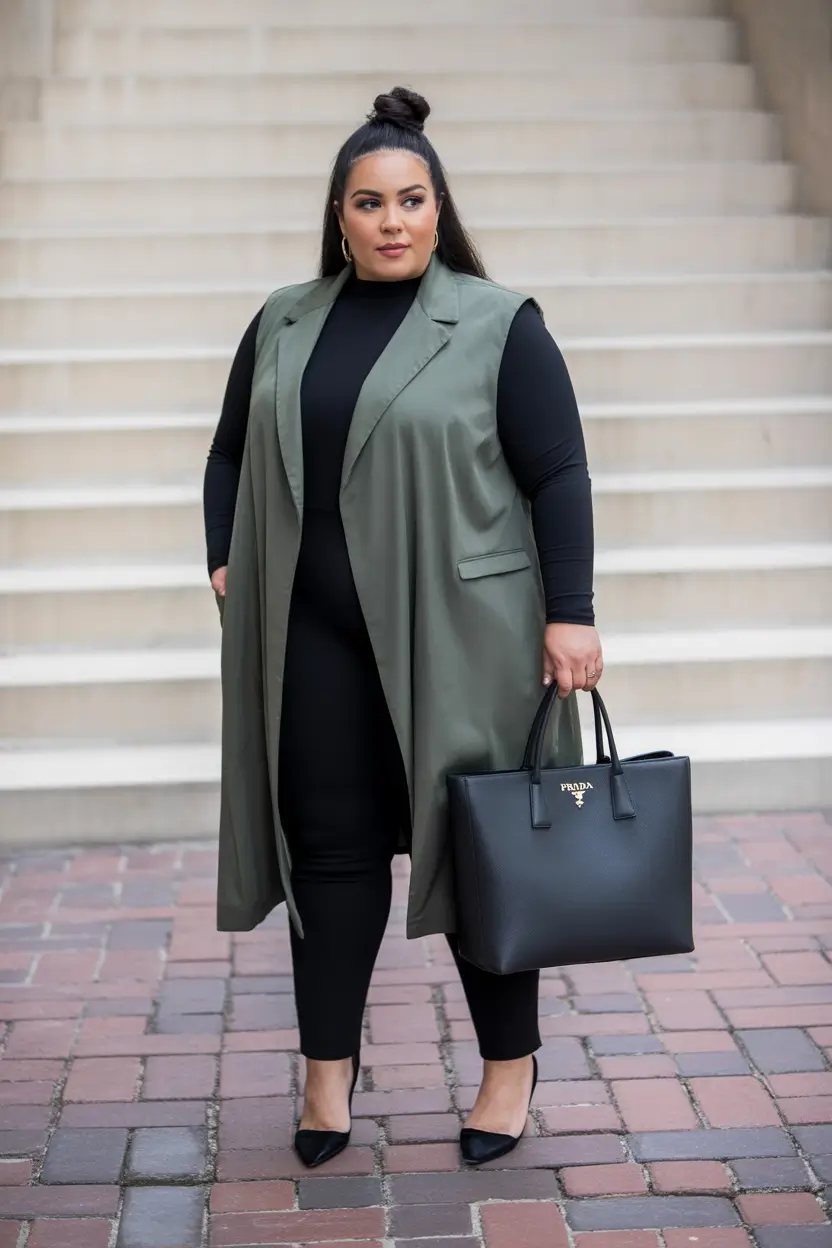 Plus Size Outfits for Winter 2025 / 2026 Layered Utility With an Elegant Edge