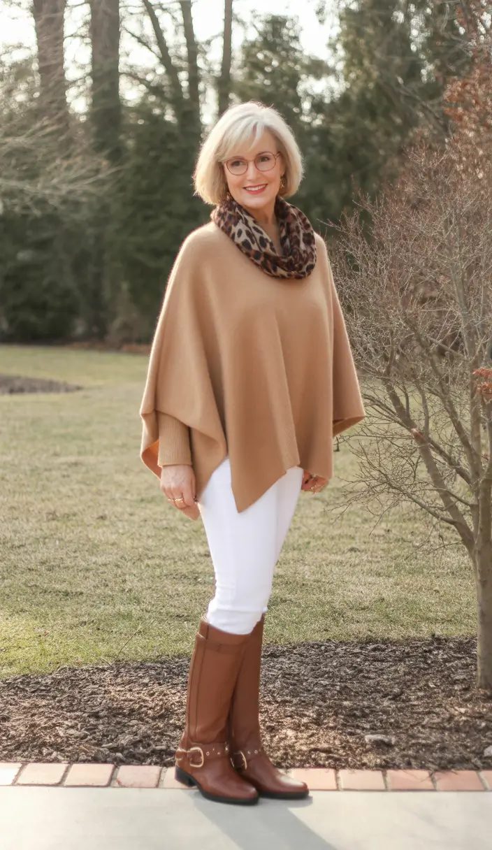 Stylish for Women Over 60 Winter Outfit 2025-2026 Warm Tones With Equestrian Flair