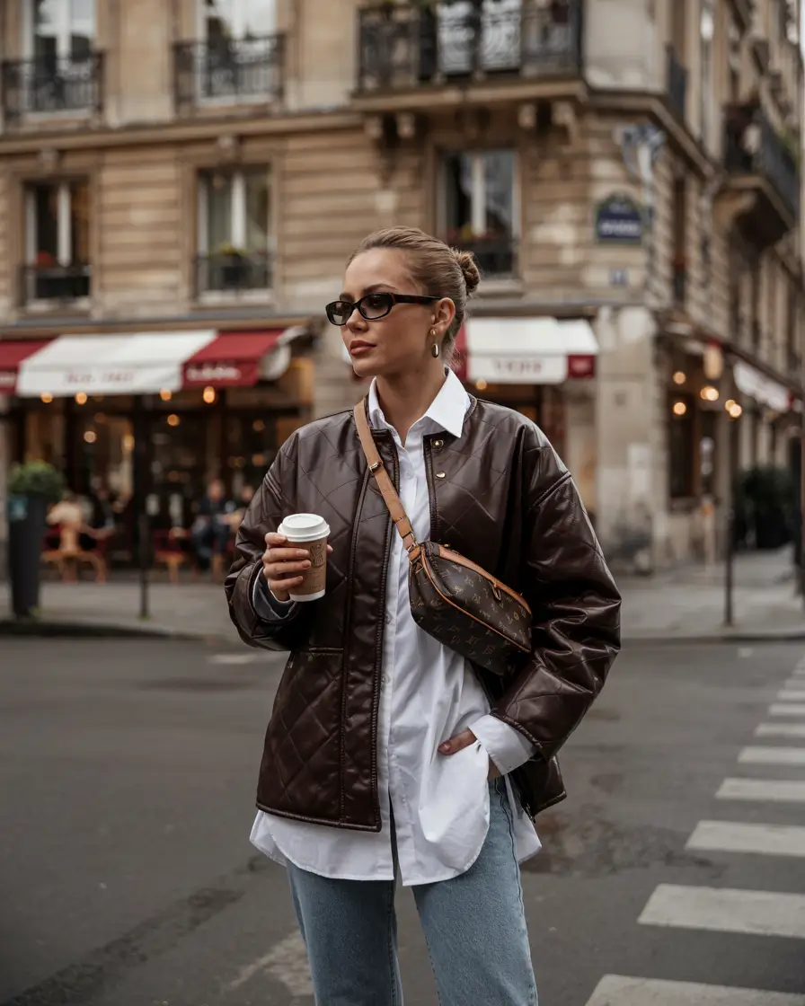 Trendy Outfit for Winter 2025 / 2026 Quilted Leather and Street-Smart Cool