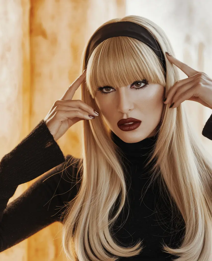 Winter 2025 / 2026: Cute Hairstyle Ideas Retro Headband Chic