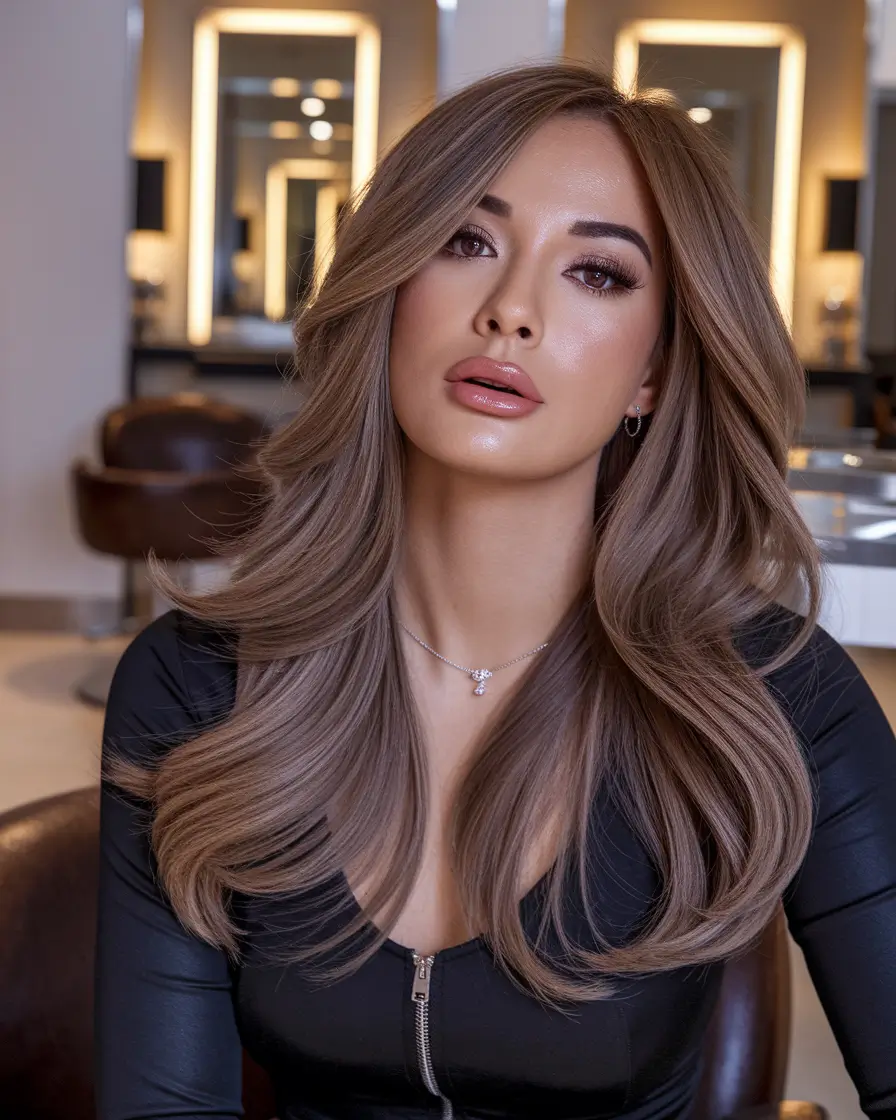 Winter 2025-2026 Formal Hairstyle Inspiration Layered Long Blowout