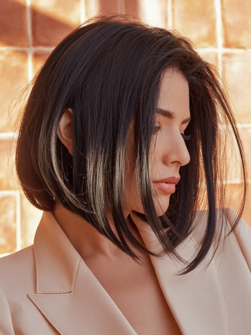 Winter 2025-2026 Formal Hairstyle Inspiration Textured Angled Bob