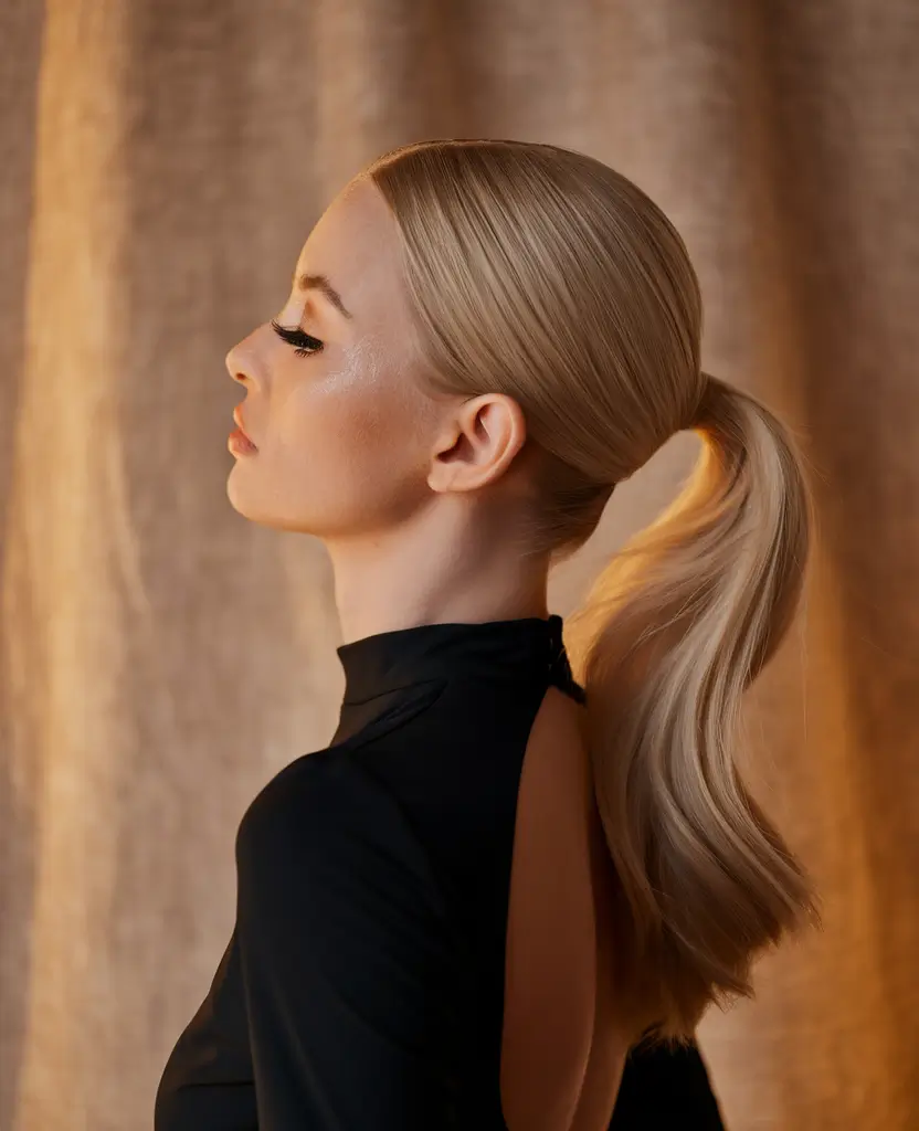 Winter 2025-2026 Formal Hairstyle Inspiration Polished Low Ponytail