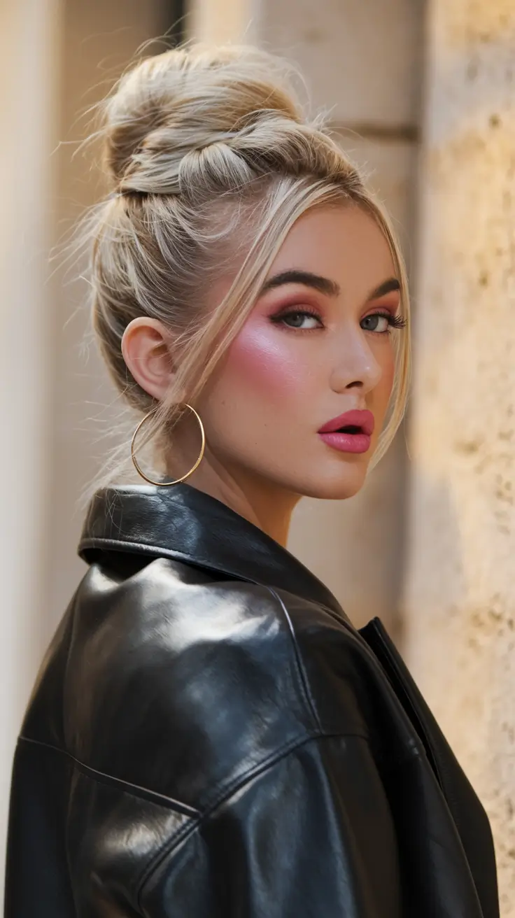 Winter 2025-2026 Formal Hairstyle Inspiration Textured Top Knot