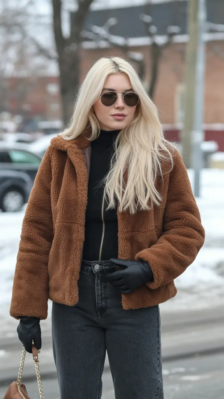 Winter 2025-2026: going out outfit ideas Cozy Teddy Minimalism