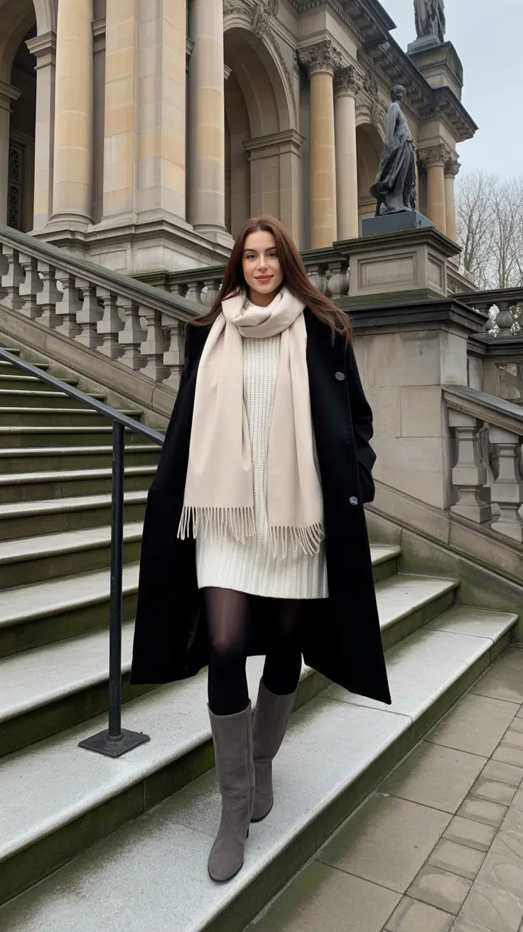 Winter Capsule Wardrobe for Women 2025 - 2026 Monochrome in Black and Cream