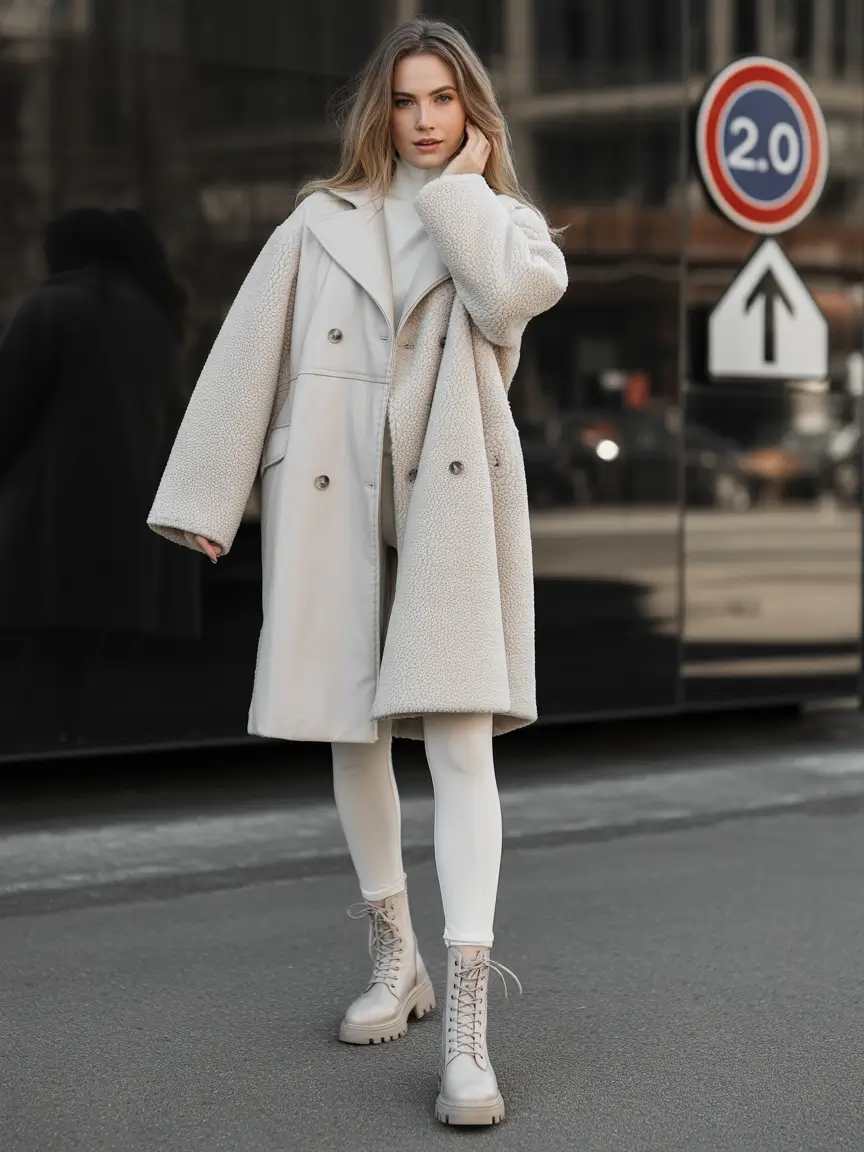 winter fits ideas 2025 / 2026 Neutral Power Layers