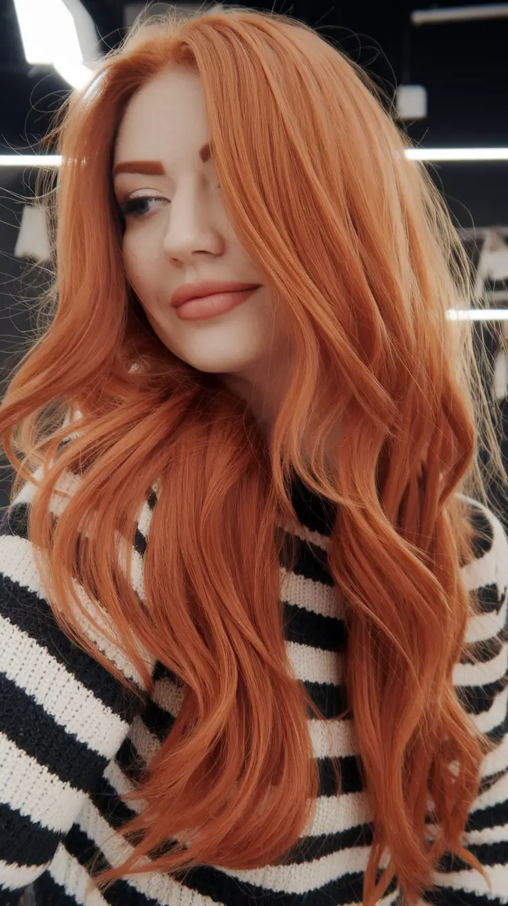 Winter Hairstyles 2025-2026 Trends & Ideas Fiery Copper for a Bold Winter Statement