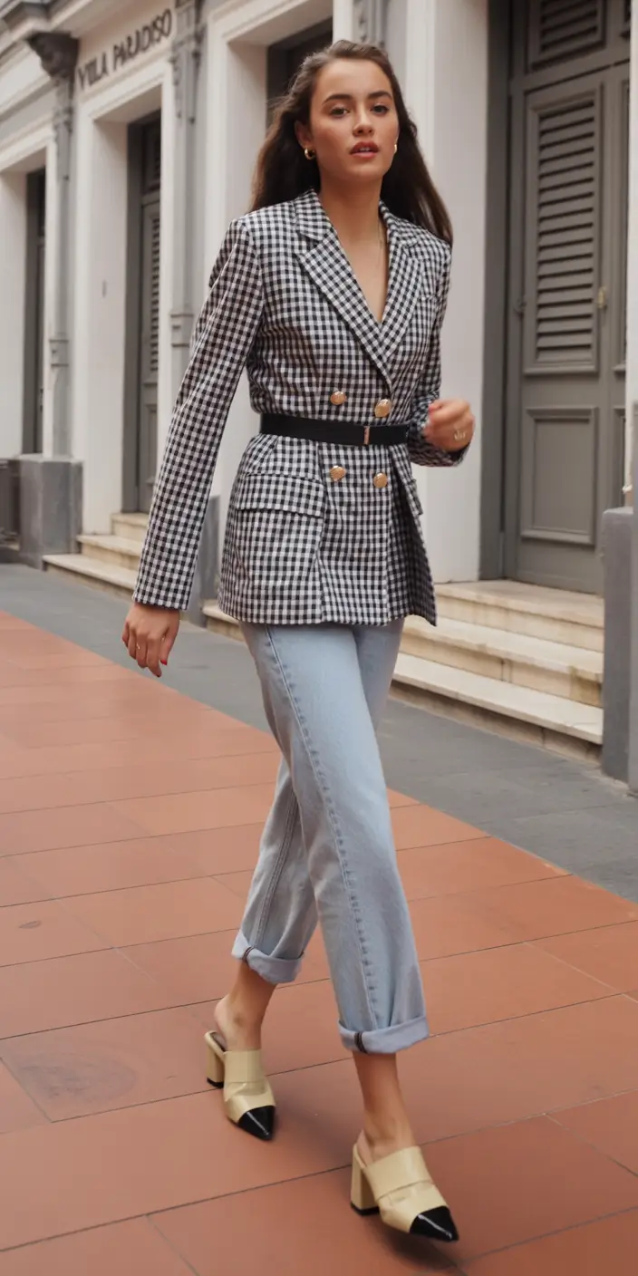 winter office outfits for work ideas 2025 - 2026 Patterned Blazer Freshness