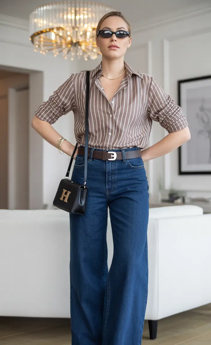 winter office outfits for work ideas 2025 - 2026 Smart Casual with Denim