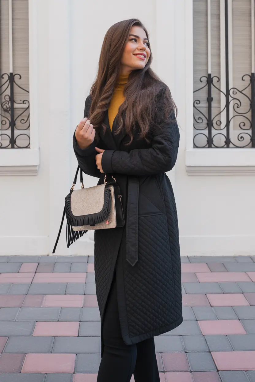 winter outfit inspo ideas 2025 / 2026 Polished Contrast