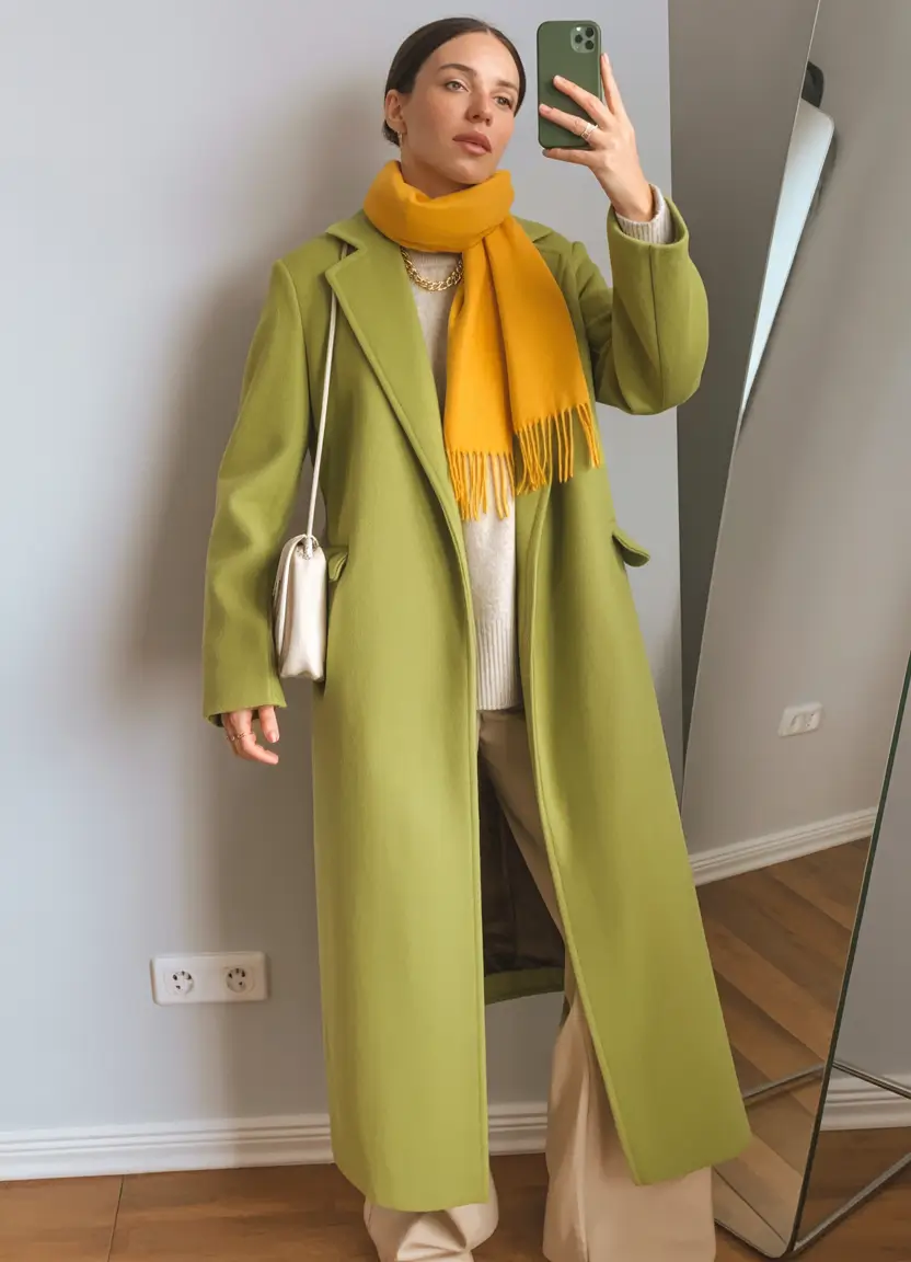winter outfit inspo ideas 2025 / 2026 Unexpected Color Pops