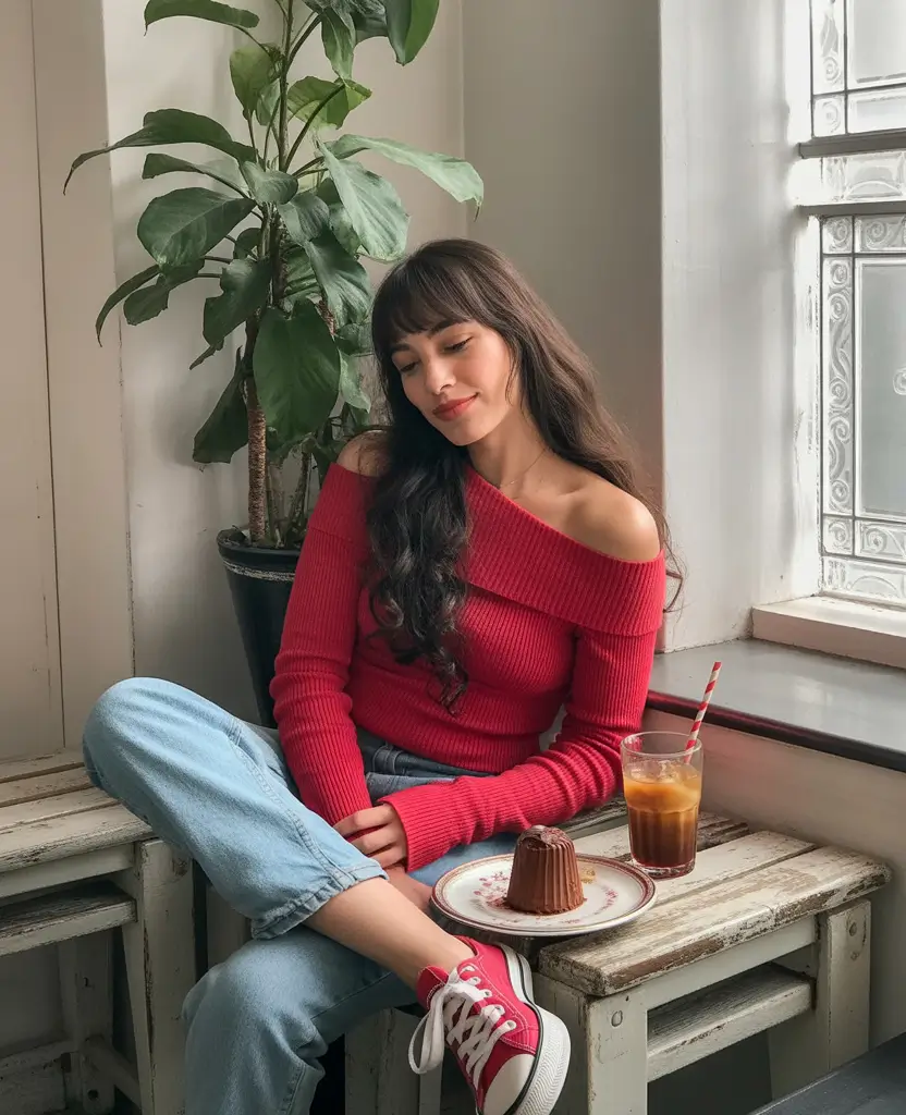 winter outfit inspo ideas 2025 / 2026 Off-Duty Red
