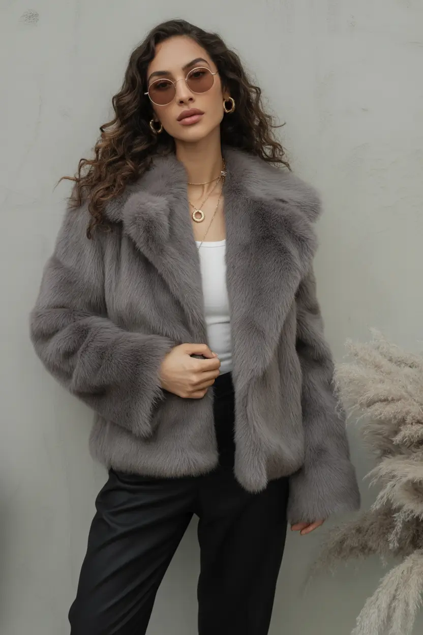 winter outfits ideas 2025 / 2026 Grey Luxe Minimalism