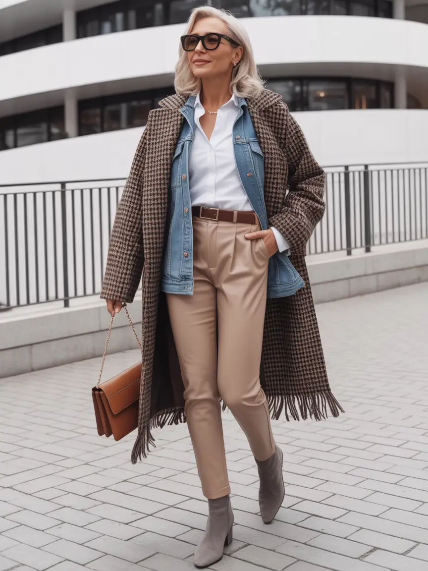 Winter Outfits Over 40 Style Guide 2025 - 2026 Layered Neutrals with a Tailored Edge
