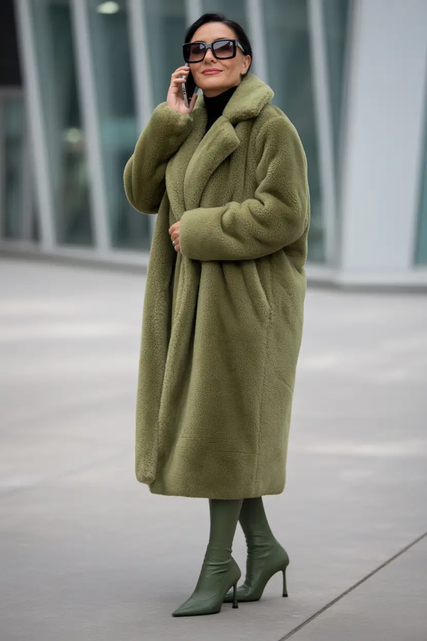 Winter Outfits Over 40 Style Guide 2025 - 2026 Monochrome Olive Elegance