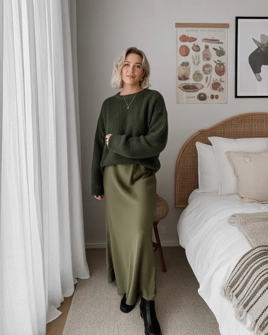 Winter Outfits Over 40 Style Guide 2025 - 2026 Olive Tones for Effortless Elegance