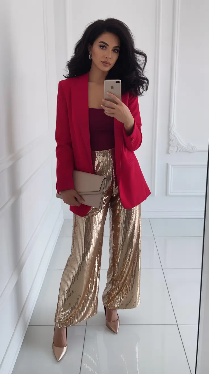 Best Christmas Outfit 2025 Golden Hour Glamour