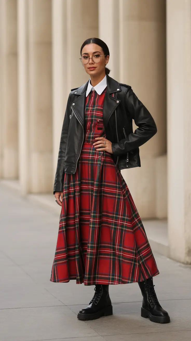 Best Christmas Outfit 2025 Modern Tartan Rebel